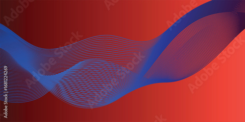 Smooth abstract digital structure with futuristic wave motion