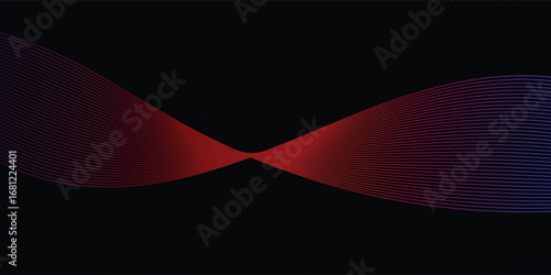 Minimal abstract fluid artwork with elegant gradient form