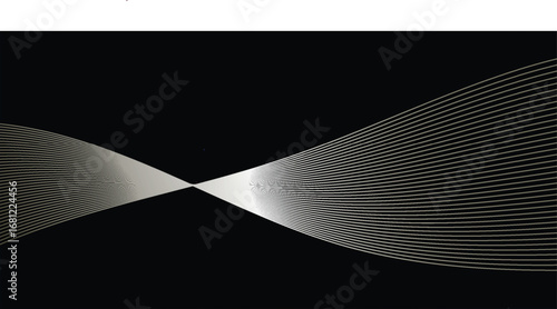 Abstract futuristic mesh design with smooth artistic movement