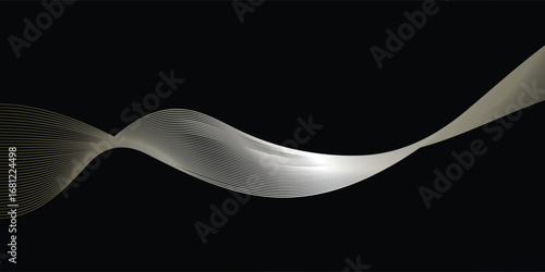 Modern abstract wave pattern with elegant decorative depth