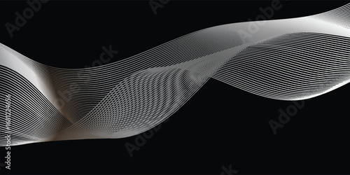Digital futuristic abstract background with fluid swirl structure