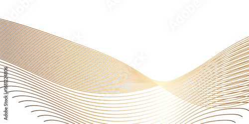 Abstract optical illusion with dimensional smooth wave flow