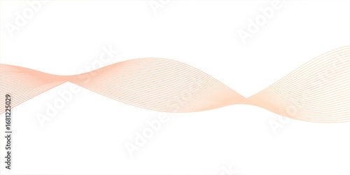 Minimal decorative abstract design with smooth flowing motion