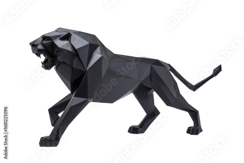 a lion nordic minimalist modern sculpture style