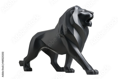 a lion nordic minimalist modern sculpture style