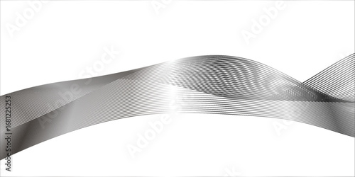 Elegant digital structure with abstract futuristic motion design
