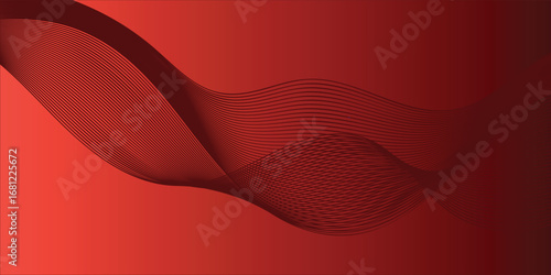 Geometric abstract wave background with smooth modern design