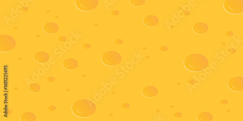 Seamless vector background texture of cheese. Yellow cheese pattern