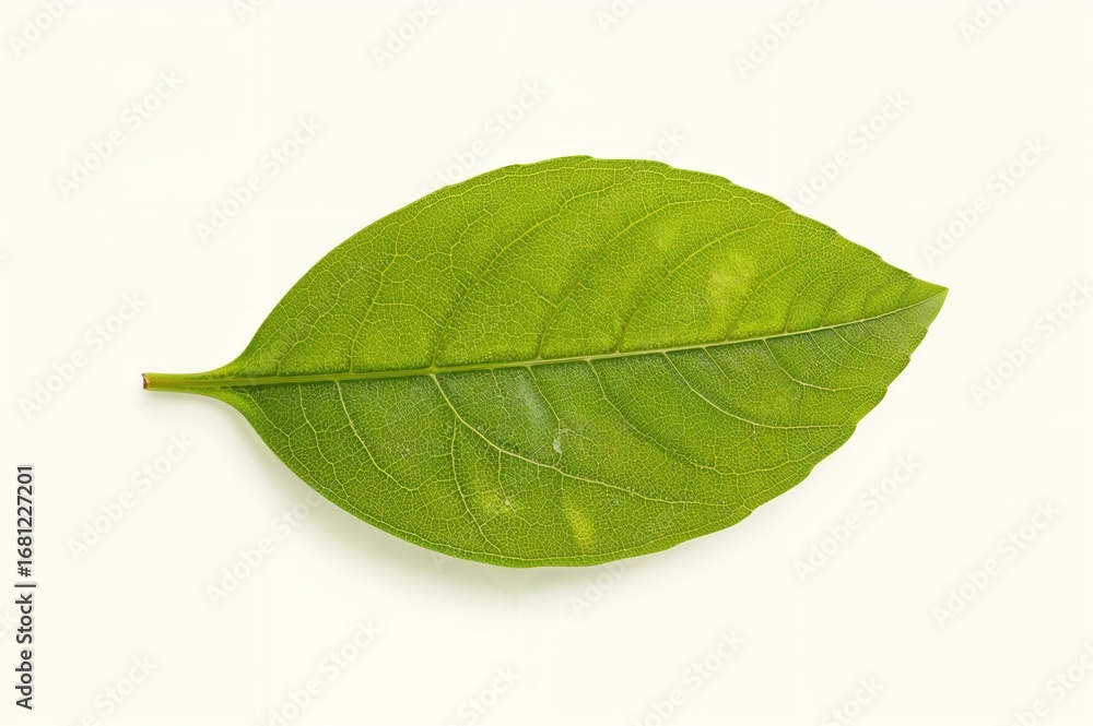 Fototapeta premium Background with textured green leaves