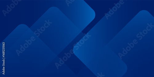 Abstract blue background with glowing geometric lines. Modern blue gradient square shape design. Futuristic technology concept. Suit for brochure, corporate, website, poster, banner, cover modern