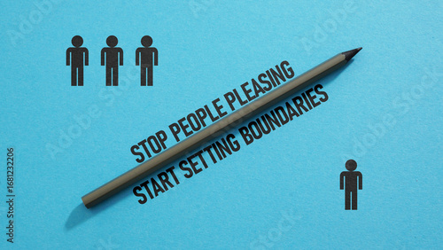 Photography Stop people pleasing, start setting boundaries - quote is shown using the text