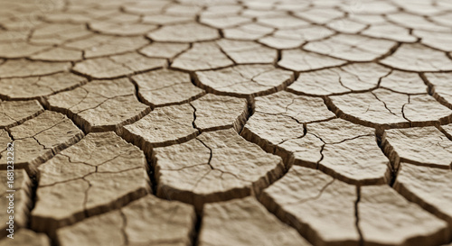 Stunningly detailed dry cracked earth surface texture background for impactful environmental themes