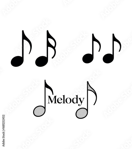 music notes vector