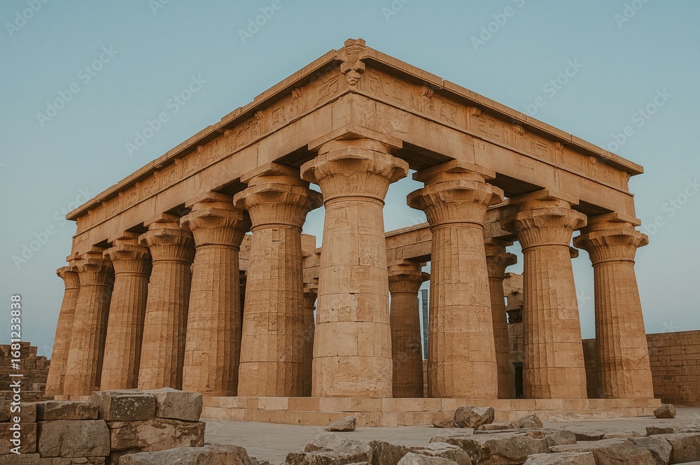 Obraz premium Ancient Dual Sanctuary Dedicated to Sobek and Horus