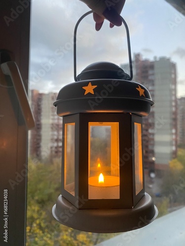 lantern on the street