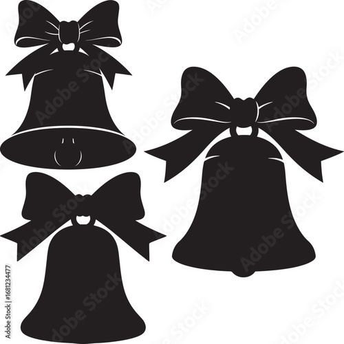 Three wise men riding on camels silhouette Christmas New Year religion
