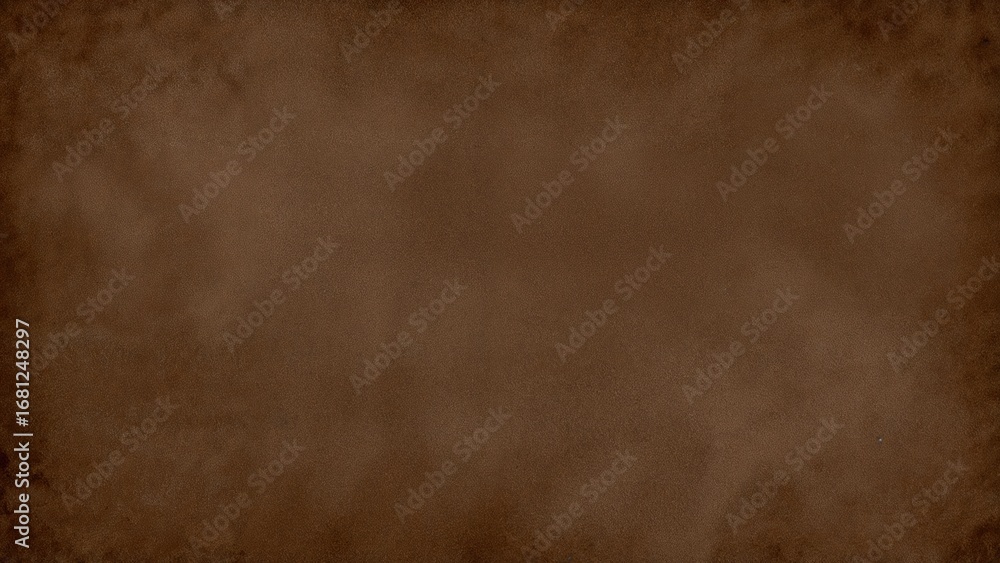 Naklejka premium Vintage dark brown paper background with empty area for writing, script, or messages, textured aged wallpaper style
