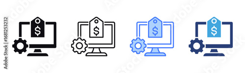 Asset Management icon sheet multiple style collection