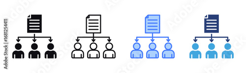 Resource Allocation icon sheet multiple style collection