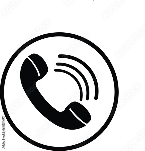 wireless network icon, Circular Phone Call Icons Set
