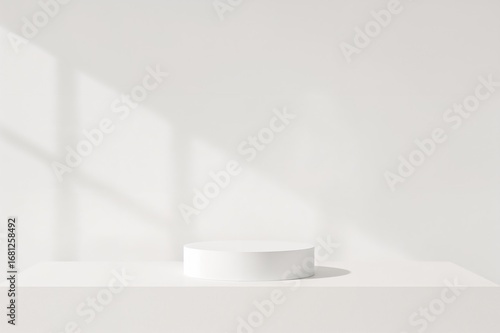 Wallpaper Mural White square platform for showcasing products Torontodigital.ca