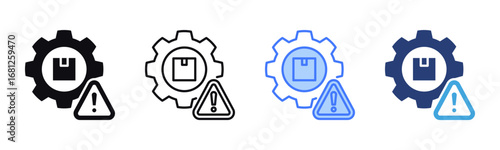 Danger icon sheet multiple style collection