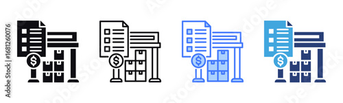 Order icon sheet multiple style collection