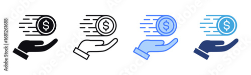 Payment icon sheet multiple style collection