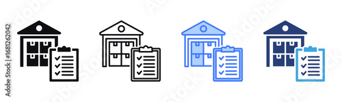 Inventory Audit icon sheet multiple style collection