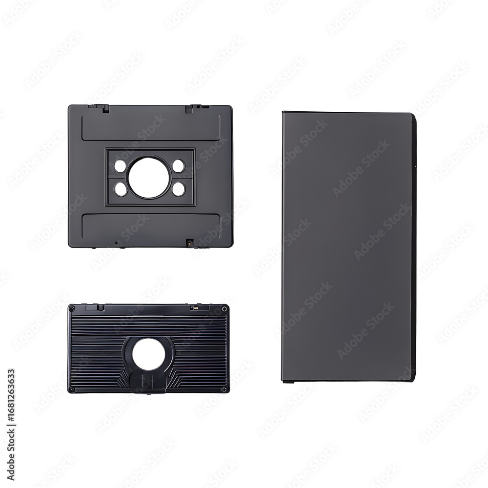 Obraz premium Retro Design Blank Cover Sleeve VHS Videocassette for Graphic Projects