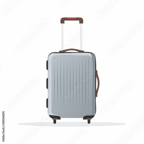 Sleek modern luggage ready for your next adventure, perfect for travel blogs and vacation promotions, this stylish suitcase embodies wanderlust and effortless journeys, plan your escape now