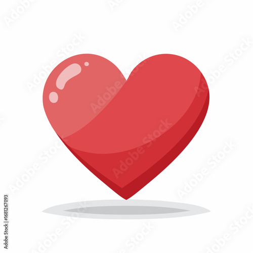 Express your love with this charming, modern heart graphic, perfect for Valentine's Day projects, heartfelt greetings, and romantic designs, originally created as a scalable vector graphic
