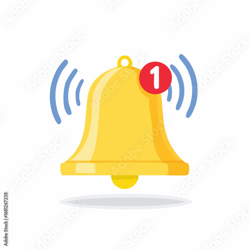 Get Notified Instantly with This Vibrant and Alerting Bell Icon, Perfect for Social Media, Apps, and Websites! Never Miss a Thing with Timely Updates and Notifications