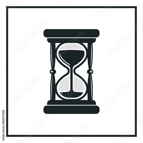 Hourglass Vector Illustration – Sand Timer Symbol of Time