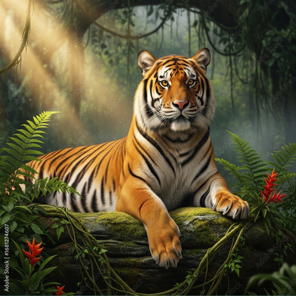 Obraz premium tiger in the jungle