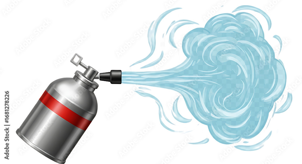 Naklejka premium Tear Gas Deployed to Disperse a Protest