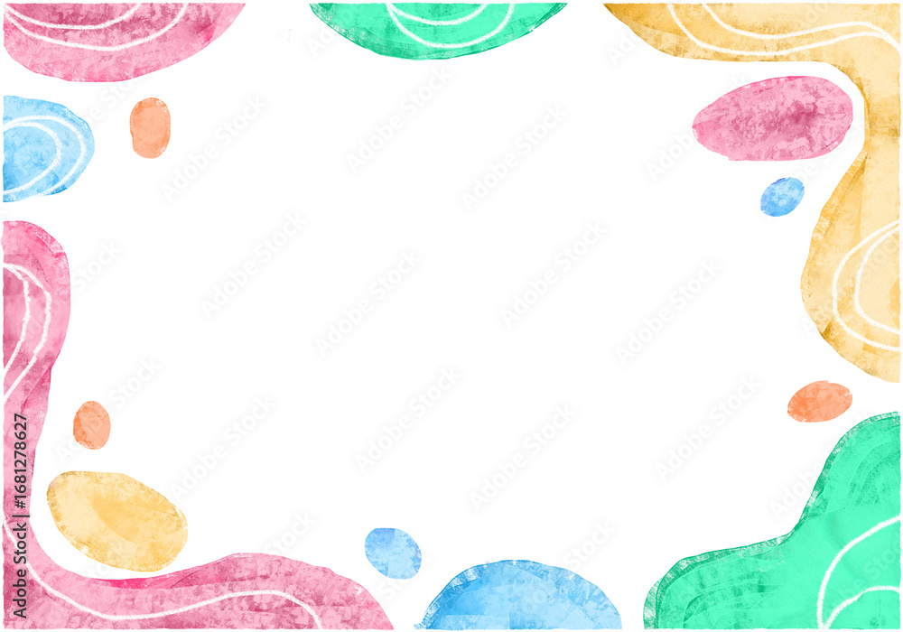 Obraz premium abstract watercolor background with empty area in the middle