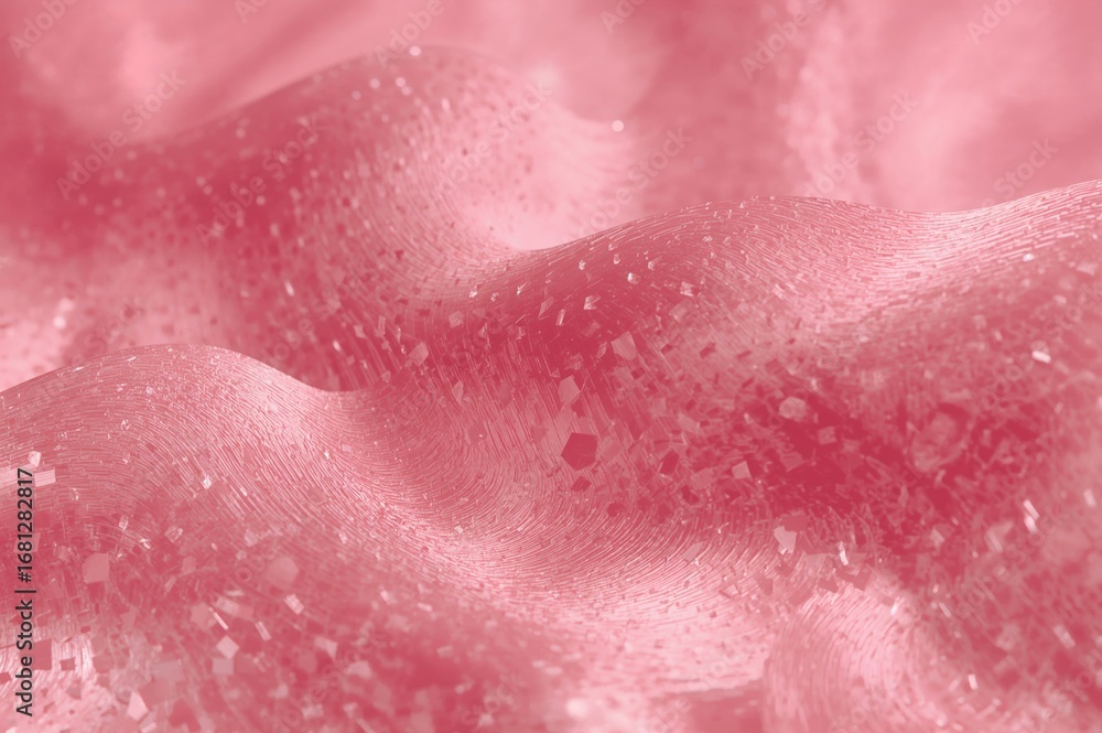 Fototapeta premium Smooth texture of a 3D printed item crafted with soft pink matte filament