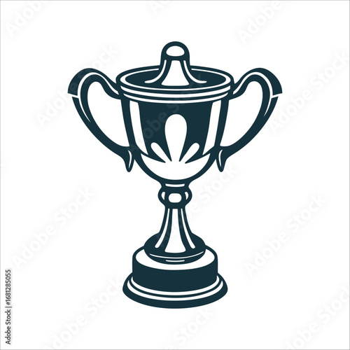 Elegant Trophy Cup Icon, Wimbledon Style Trophy cup Wimbledon style