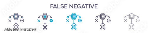 False Negative Icon Pack For Graphic Design - Multiple Styles