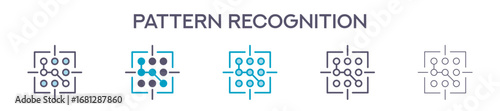Pattern Recognition Icon Pack For Graphic Design - Multiple Styles