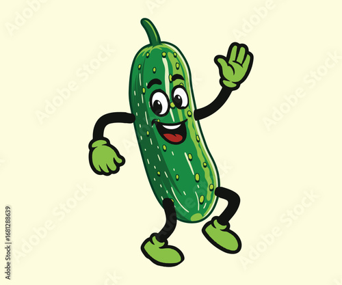 Pickle Dubbing dance illustration design