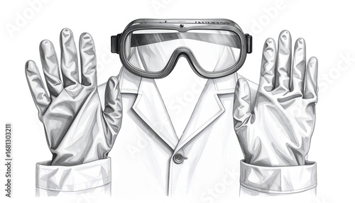 chemist suit Png 
