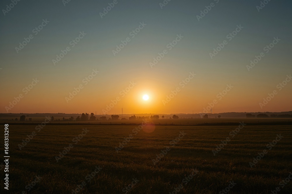 Fototapeta premium Sunrise Energy in the Early Hours