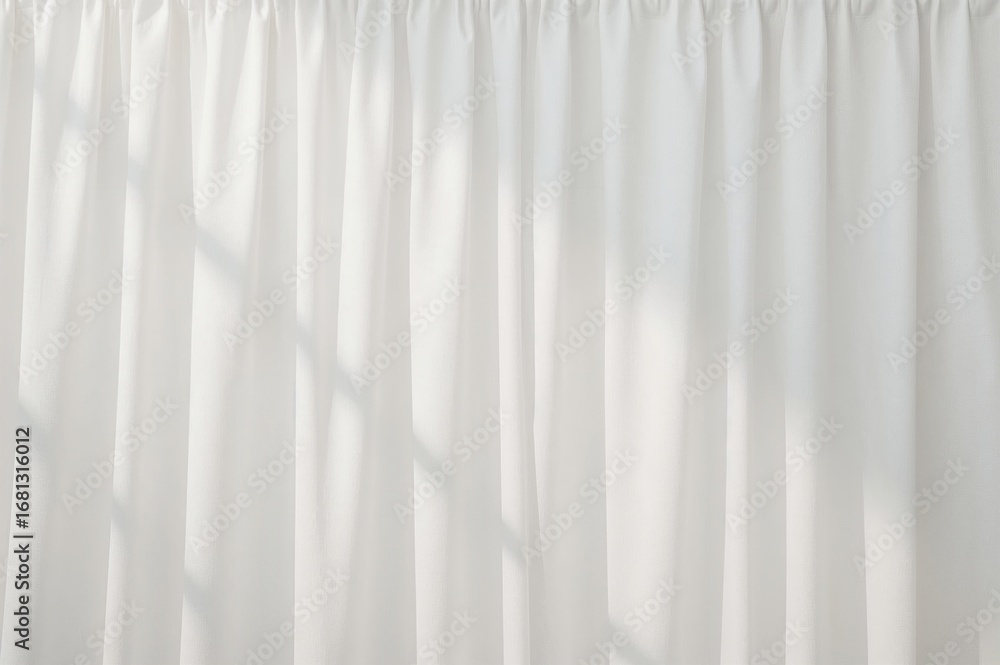 Obraz premium Elegant white drapes with a silky texture illuminated from above