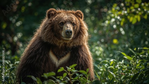 Wallpaper Mural Massive Wild Bear in Nature Torontodigital.ca
