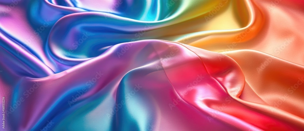 custom made wallpaper toronto digitalColorful satin fabric draping on a smooth surface