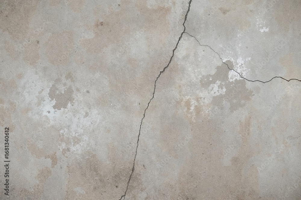 Obraz premium Background featuring a rough, fractured concrete wall texture