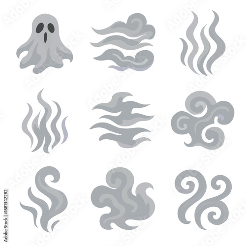 Ghost haze drift icon icons vapor ghostly vector mist waves curls fog