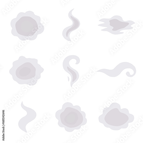 Fog twilight light subtle vapor icons gentle icon curl burst wave puff